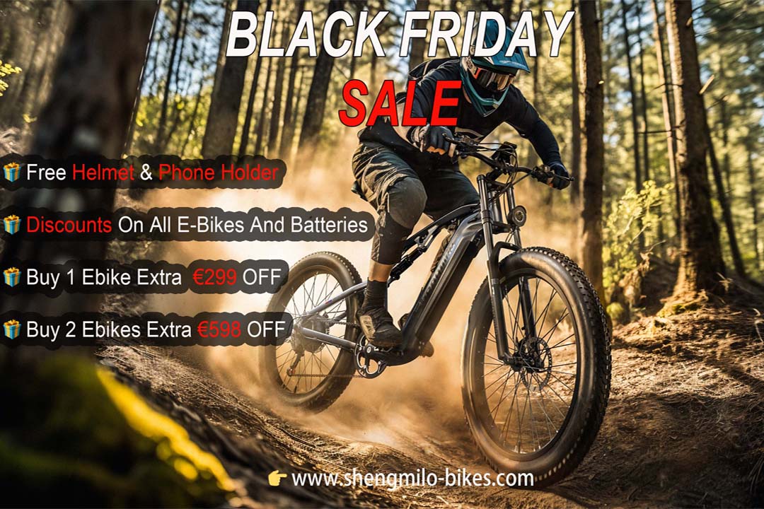 ofertas de sexta-feira negra: e-bikes shengmilo