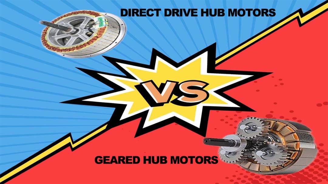Quelle est la différence entre les moteurs de moyeu à engrenages pour vélos électriques et les moteurs de moyeu à entraînement direct ?