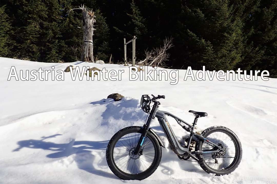Aventura en bicicleta en invierno en Austria