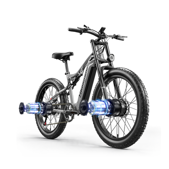 Bicicleta elétrica com motor duplo Shengmilo S600 2000W