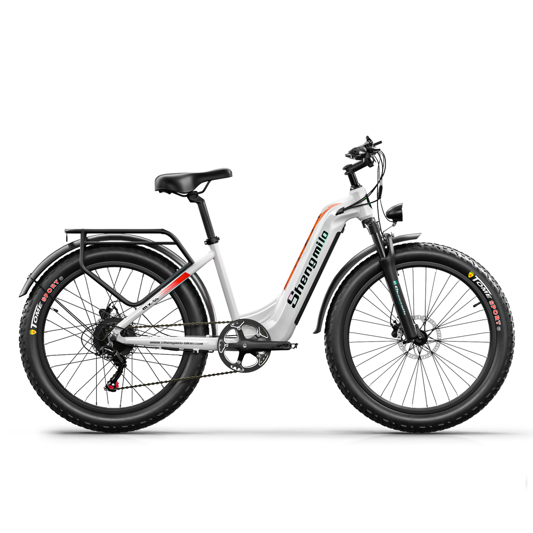 Shengmilo Bici elettrica per adulti, bici elettrica da 500 W e 20 MPH per pendolari con batteria rimovibile da 48 V, mountain bike elettrica da 26'' con sospensione della forcella anteriore Shengmilo Bici elettrica per adulti, bici elettrica da 500 W e 20 MPH per pendolari con batteria rimovibile da 48 V, mountain bike elettrica da 26'' con sospensione della forcella anteriore