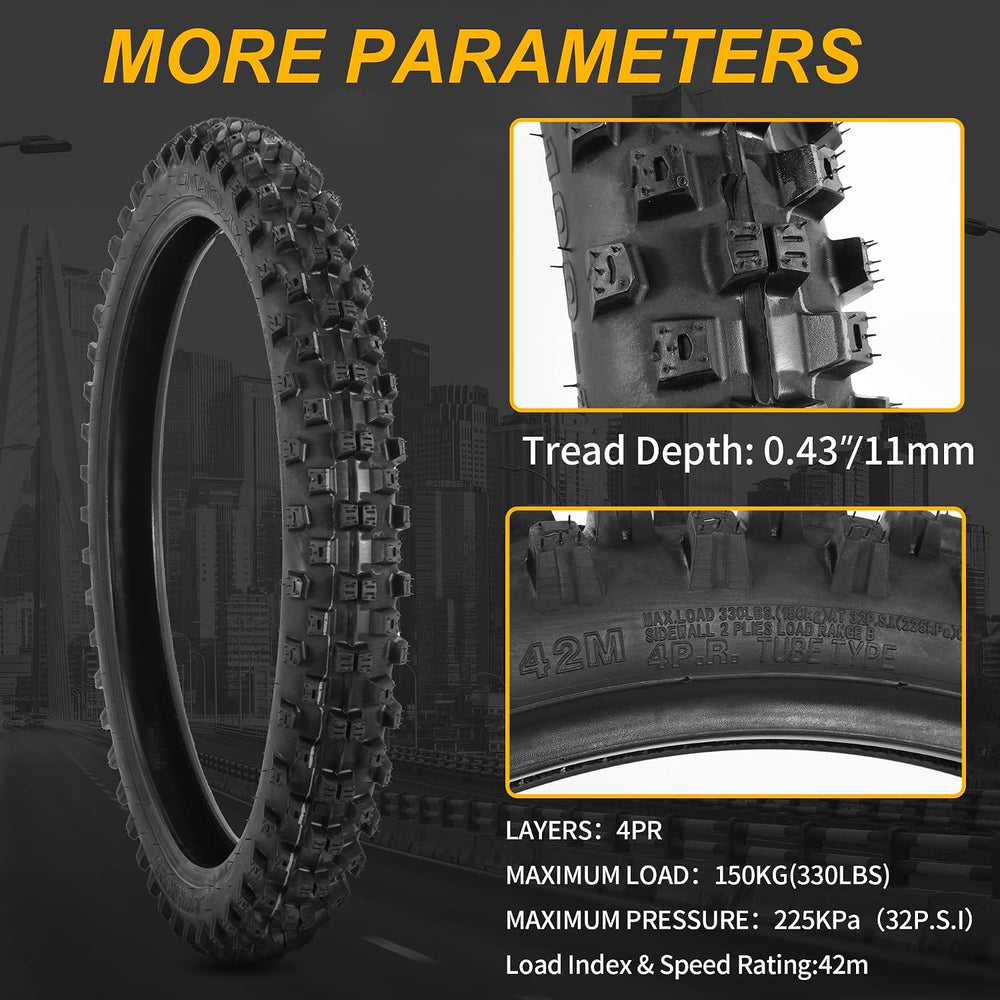 S900 Pro 70/100-19 Dirt Bike Tire Kit