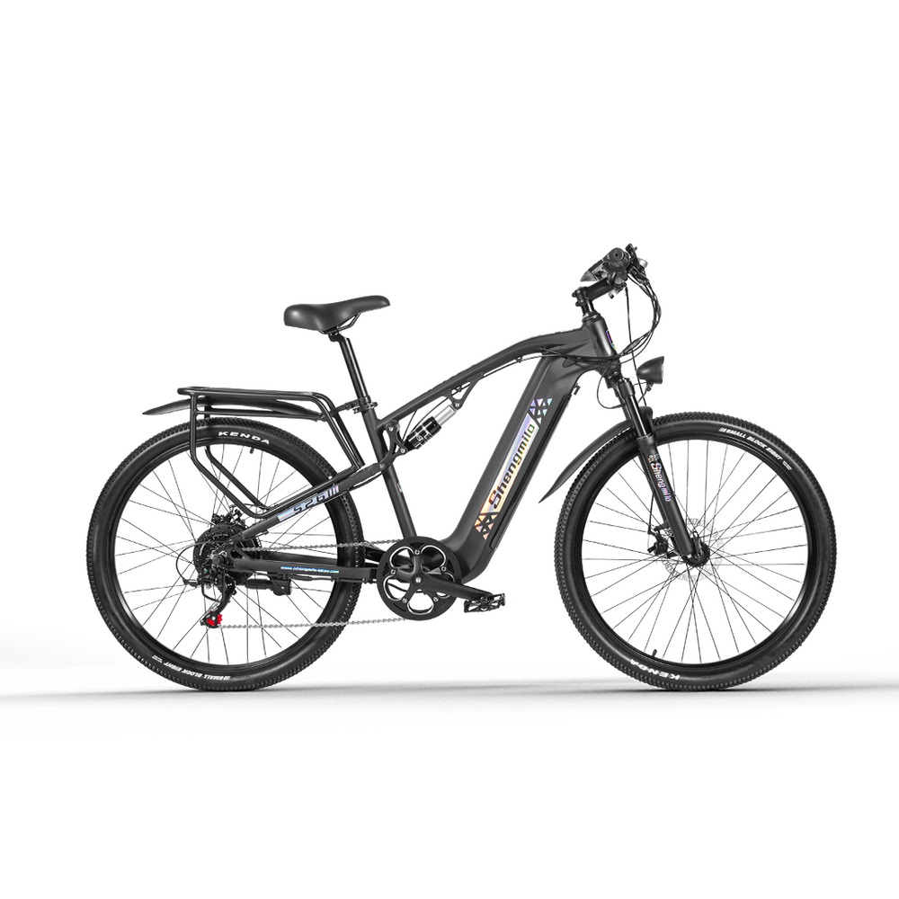Elektrický horský bicykel Shengmilo S26 27.5×2.1 palcový úzky plášť 48V 17.5AH 90KM Dojazd