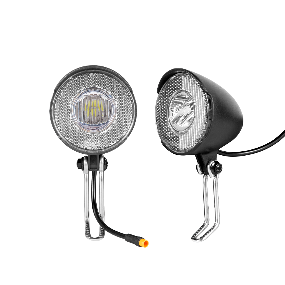 Shengmilo-luz frontal LED para bicicleta eléctrica, lámpara frontal EBIKE de 48V, resistente al agua