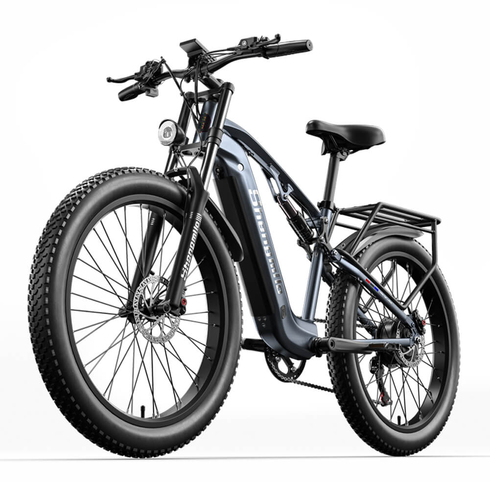 Bicicleta de montaña eléctrica con suspensión total Shengmilo MX05 48V 17.5AH 90KM