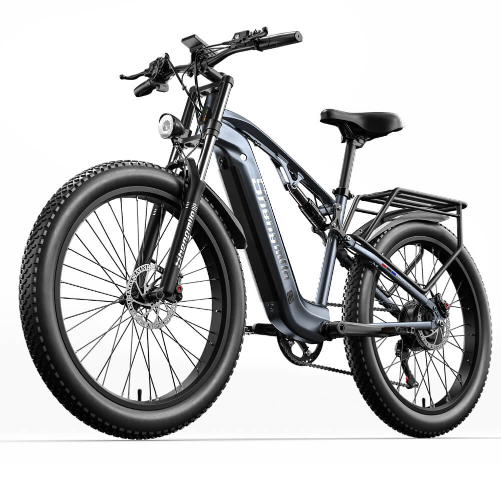 Bicicleta de montaña eléctrica con suspensión total Shengmilo MX05 48V 17.5AH 90KM
