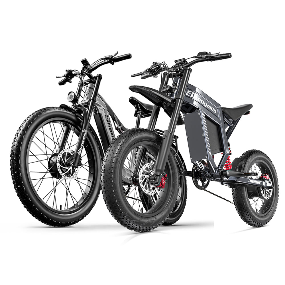 Shengmilo S900 1500W Electric Bike with 60V 30Ah Battery, Full Suspension Fat Tire E-Bike
