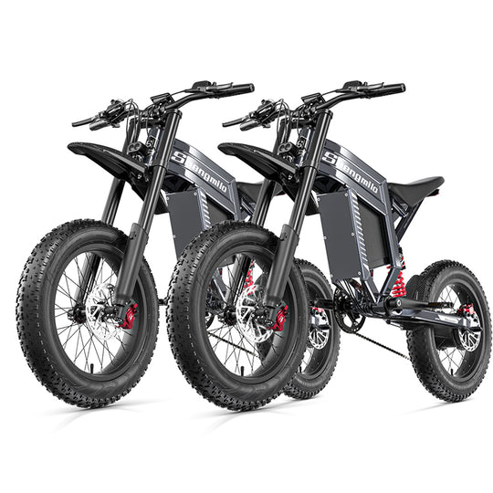Shengmilo S900 1500W Electric Bike with 60V 30Ah Battery, Full Suspension Fat Tire E-Bike