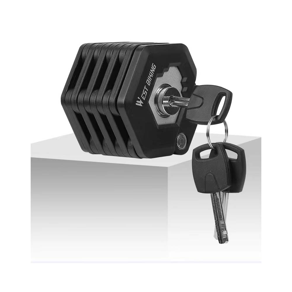 Serrure antivol de vélo électrique serrure à chaîne pliante cisaillement anti-hydraulique portable anti-vol