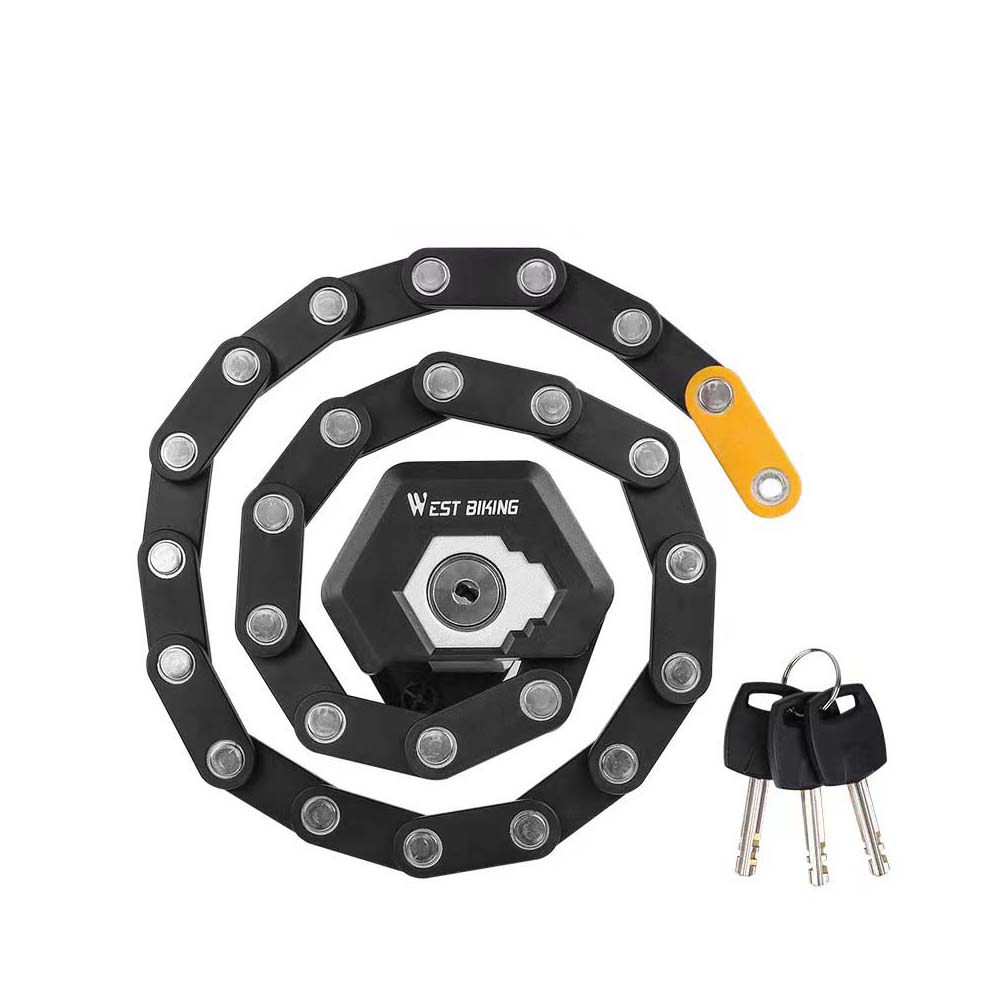 Serrure antivol de vélo électrique serrure à chaîne pliante cisaillement anti-hydraulique portable anti-vol