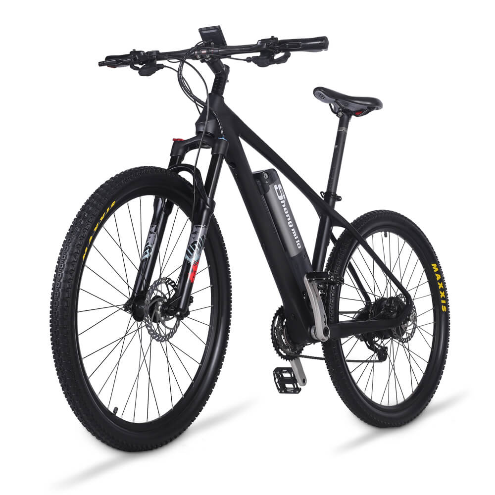 Mountain Bike 27.5 inch Carbon Fiber Frame Electric Bike Dual Oil Brake Disc Brake