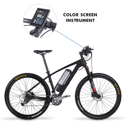 Shengmilo M50 Electric Mountain Bike 27.5 inch Carbon Fiber Frame Electric Bike 36V9.6 AH Battery,
