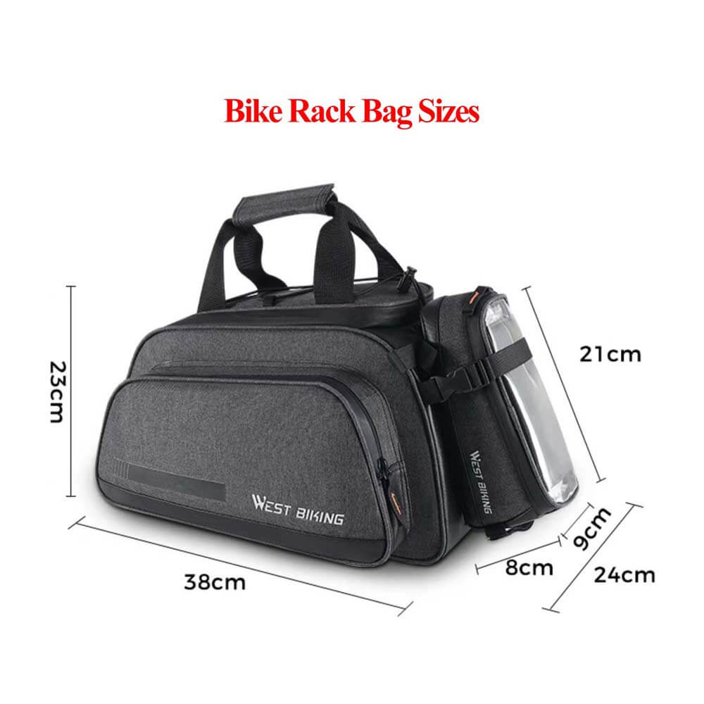 Чанта за багажник за велосипеди за пътуване