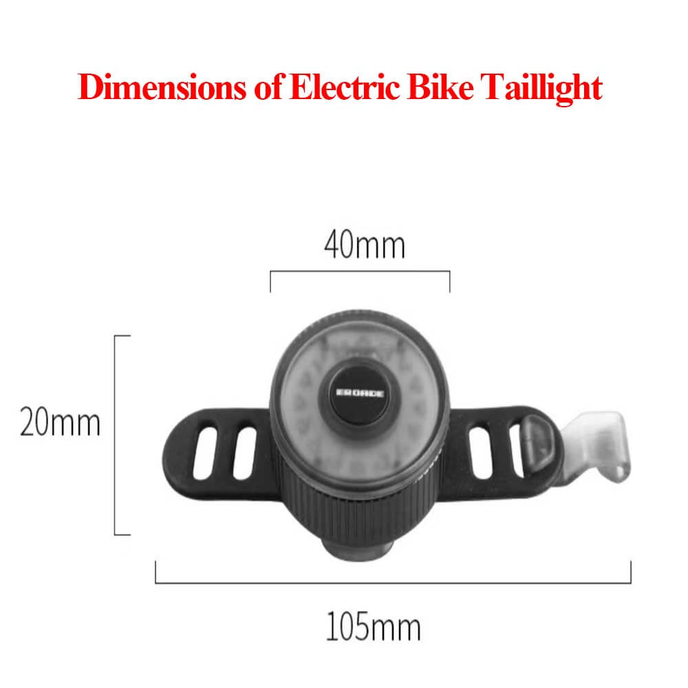Luce posteriore a LED per bicicletta elettrica