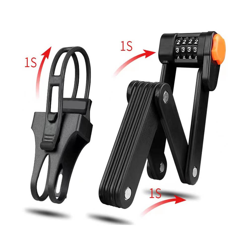 Folding Bike Lock with Stand for Electric Bike